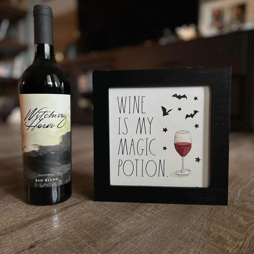 New Rae Dunn “Wine is My Magic Potion” wooden sign